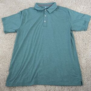 Free Fly Polo Shirt Men XL Green Performance Short Sleeve Bamboo Stretch Apparel